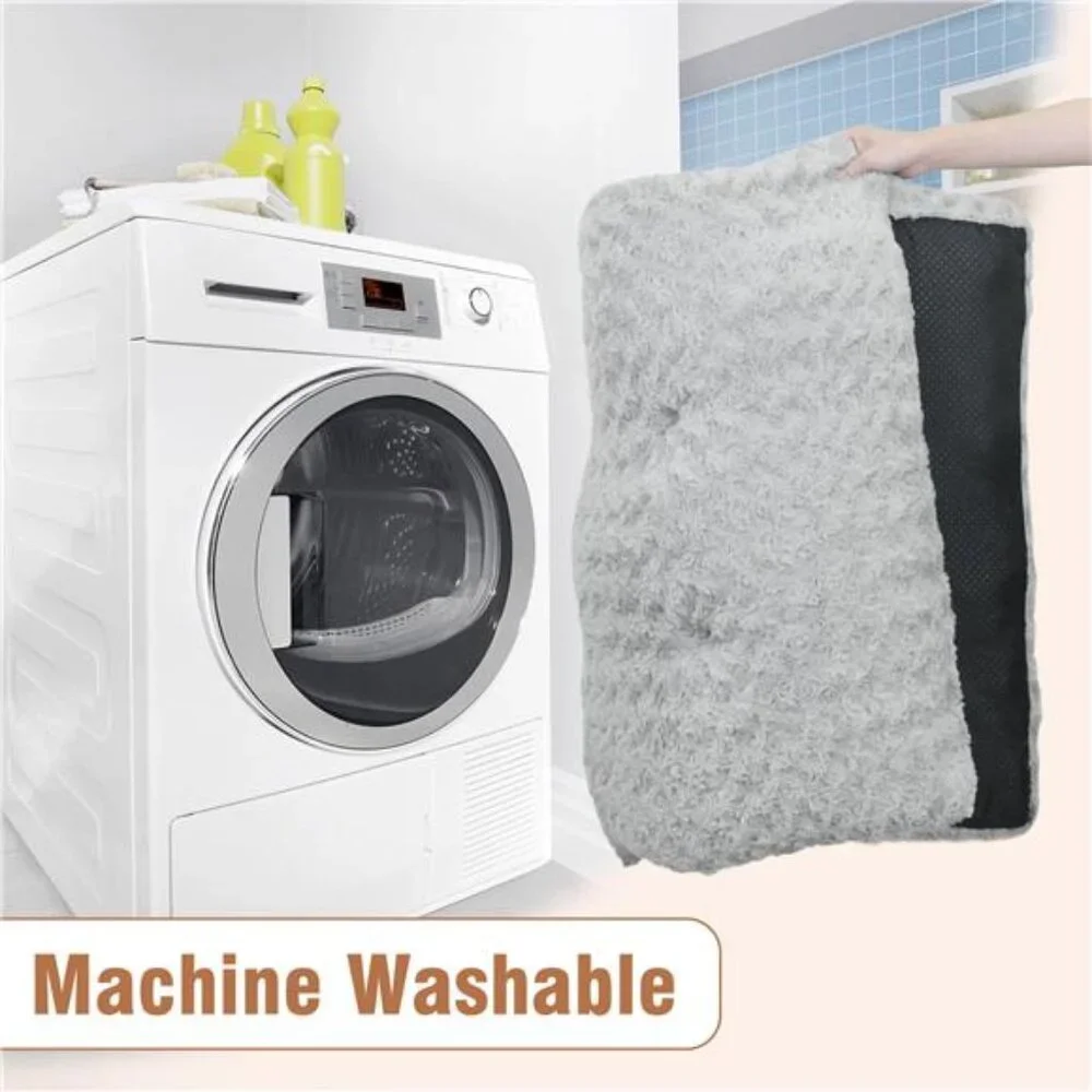 Dog Beds for Small Dogs, Self-Warming Cat Bed, Washable Crate Pad